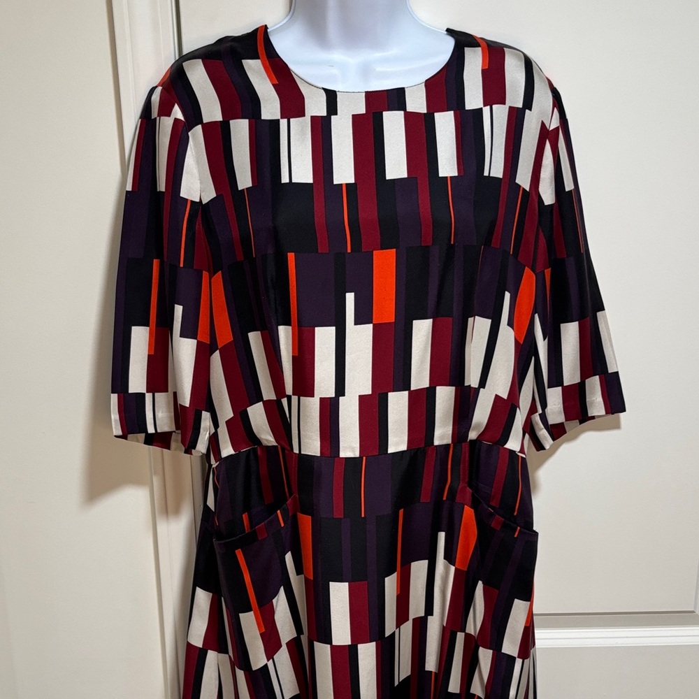 Rag & Bone Bus Seat Anne Print Silk Dress - Picture 6 of 8
